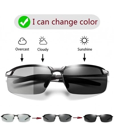 Sport Photochromic Polarized Sunglasses For Men And Women-Antiglare Eyewear - C - C61905HWALH $41.40