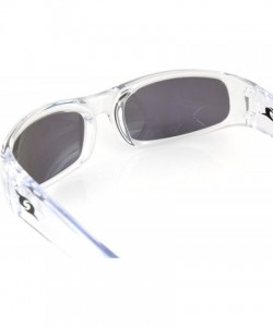 Wrap Manatee Polarized Sports Sunglasses for Men Women Fishing Running Hiking Running Cycling - Clear - C612N81YUCH $22.27
