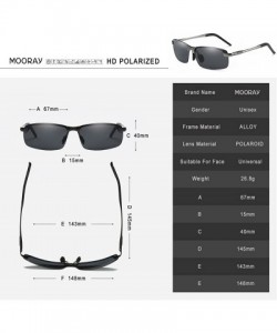 Rimless Mens Sports Polarized Sunglasses UV Protection Fashion Sunglasses for Men Fishing Driving - CM18KQHAU0O $24.48