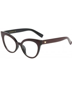 Goggle Unisex Fashion Vintage Transparent Lens Eyewear Glasses Ladies Man - A - CQ18HM3UOA0 $14.33