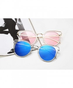 Cat Eye Fashion Cateye Sunglasses Women Cat eye Ladies Sun glasses UV400 Metal Frame B2256 - Pink - CD18SUI82CH $13.11