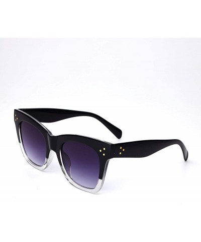 Square Leopard Printed Vintage Retro Designer Sunglasses Women Black Square Glasses for Men Unisex Eyewears - C04 - CM18W5EN6...