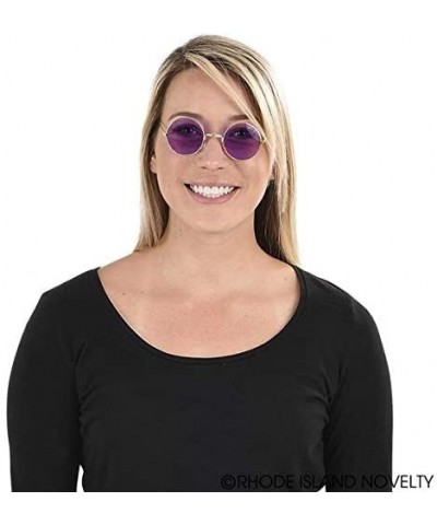 Round Round Colored Lens Sunglasses Two Per Order No Color Choice - CH18CLCMU3I $8.08