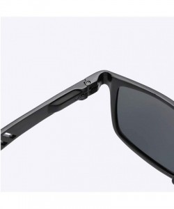 Square Sunglasses for Men Women Polarized Sun Glasses 100% UV400 Protection - D - C0197XKWULX $16.90