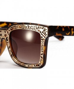 Rectangular Metal carved fashion sunglasses driving mirror - CV11XCE382P $32.02