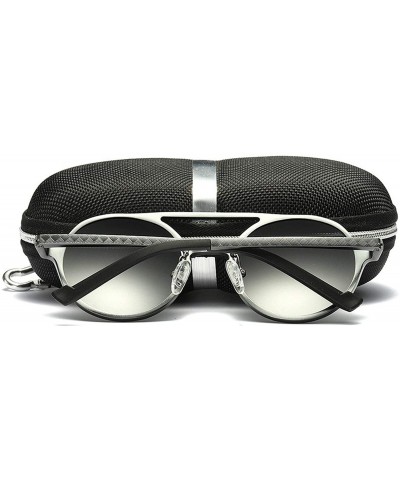 Round Sunglasses Men Polarized Vintage Round Frame Sun Glasses Aluminum Magnesium Alloy Driver Driving Mirrors - CK197A2C9DS ...