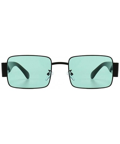 Square Square Polarized Sunglasses for Men Womans UV400 - C2 Gold Red - CP198EAKUE4 $13.16