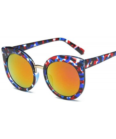 Goggle Goggles Brand Designer Vintage Sunglasses Oculos De Sol Men Women Round C2 - C7 - C118YZSMWT5 $8.82