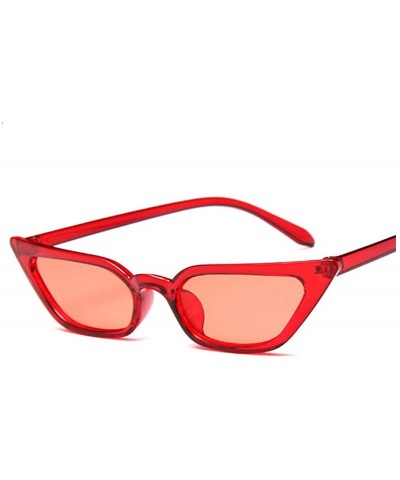 Oversized New Cateye Vintage Red Sunglasses Women Brand Designer Retro Points Sun Glasses Female Superstar Lady Cat Eye - CO1...