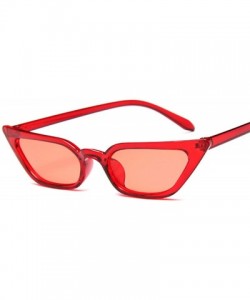 Oversized New Cateye Vintage Red Sunglasses Women Brand Designer Retro Points Sun Glasses Female Superstar Lady Cat Eye - CO1...