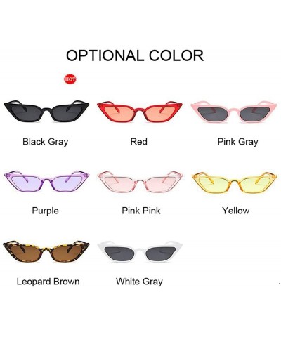 Oversized New Cateye Vintage Red Sunglasses Women Brand Designer Retro Points Sun Glasses Female Superstar Lady Cat Eye - CO1...