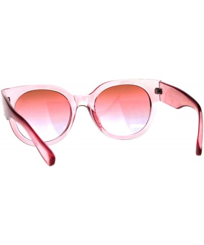 Square Womens Designer Fashion Sunglasses Square Translucent Color Frame UV 400 - Pink - C918DH60CUN $10.28