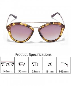 Oval Ladies Acetate Designer Fashion Sunglasses Polarized UV lens - CG18UYMDICQ $29.60