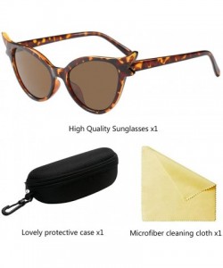 Wayfarer Retro UV400 Small Sunglasses for Women Durable & Lightweight Eyewear - Brown - CL18G7WK4OI $11.25