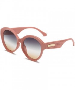 Round Multicolor Sunglasses Oversized Everyday - E - CZ18TCE3EED $5.91