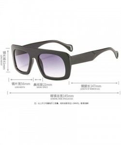 Square Fashion Rectangle Sunglasses Women Brand Designer Double Colors Retro Gradient Shades - Leopard - C618ME5LX9G $9.89