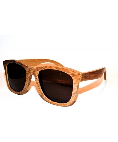 Wayfarer All Wood Spring Hinges Top of the line Polorized Sunglasses - CG18E7G95WE $43.19