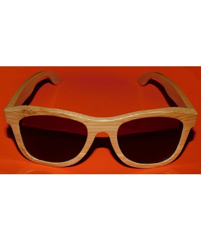 Wayfarer All Wood Spring Hinges Top of the line Polorized Sunglasses - CG18E7G95WE $23.56