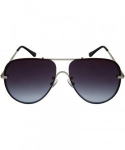 Aviator Classic Metal Aviators Spring Hinge Sunnies w/Flat Lens 5124S-FLOCR - Silver - CT185XCWMMD $10.84
