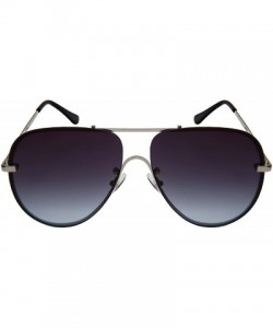 Aviator Classic Metal Aviators Spring Hinge Sunnies w/Flat Lens 5124S-FLOCR - Silver - CT185XCWMMD $10.84