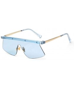 Goggle Sun Glasses Sunglasses One-Piece Flat Top Personality Eye Designer Driving Party Gifts Eyewear-Transparent - C2199HXXT...