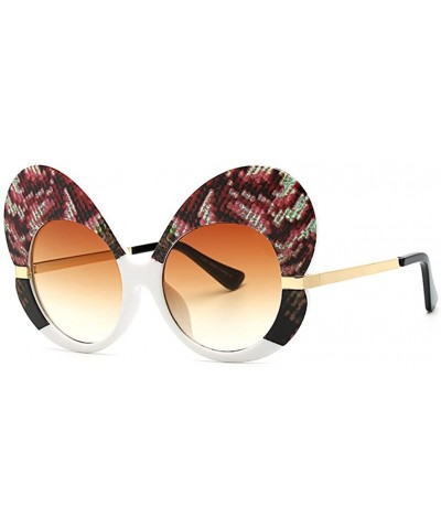Cat Eye Fashion Cat Eye Sunglasses Women Oversize Butterfly Frame Sun Glasses - C11 - C418G94HAL7 $19.05