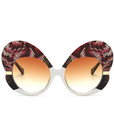 Cat Eye Fashion Cat Eye Sunglasses Women Oversize Butterfly Frame Sun Glasses - C11 - C418G94HAL7 $19.05