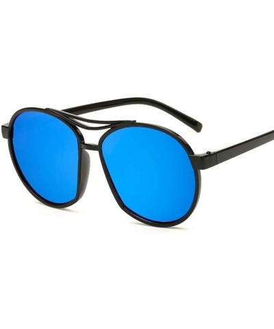 Goggle Sunglasses Color Film Men's Sunglasses Large Frame Fashion Sunglasses For Men And Women - CJ18TILS759 $9.52