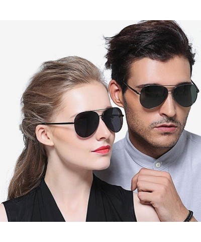 Oversized Classic Men's Toad Mirror Sports Glasses Polarizer Sunglasses Anti-UV Driving Sunglasses - CF190MQZEKA $31.08
