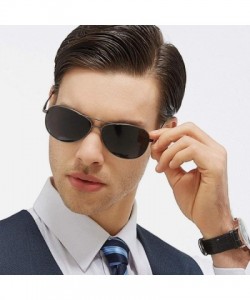 Oversized Classic Men's Toad Mirror Sports Glasses Polarizer Sunglasses Anti-UV Driving Sunglasses - CF190MQZEKA $31.08