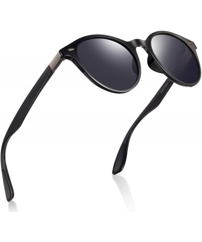 Semi-rimless Polarized Sunglasses for Men and Women - Semi-Rimless Men Sunglasses polarized uv protection WP2006 - Blackblack...