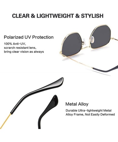 Sport Vintage Sunglasses for Women and Men Square Metal Frame UV 400 Coating Retro Sun Glasses - Pink - CA18Y5WDCU9 $8.58