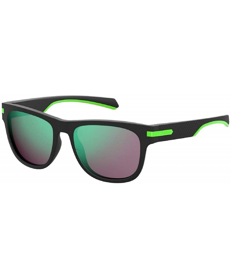 Square Men's PLD2065/S Polarized Square Sunglasses- Matte Black- 54 mm - CA180L9WS06 $43.05