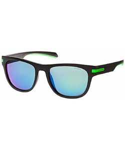 Square Men's PLD2065/S Polarized Square Sunglasses- Matte Black- 54 mm - CA180L9WS06 $43.05