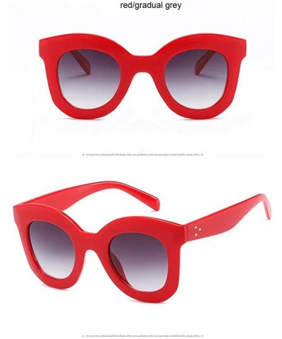 Aviator NEW Gradient Points Sun Glasses Tom High Fashion Designer 66133 Black Grey - 66133 Red Grey - CR18Y6SIL8D $18.96