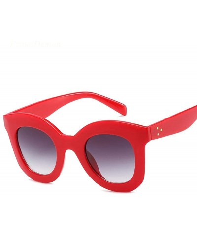 Aviator NEW Gradient Points Sun Glasses Tom High Fashion Designer 66133 Black Grey - 66133 Red Grey - CR18Y6SIL8D $12.06