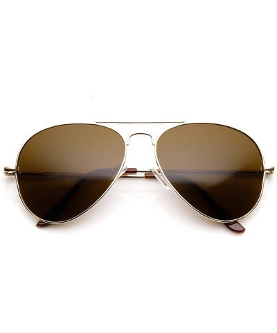 Aviator Classic Metal Aviator Sunglasses w/Spring Temples (3-Pack) - CA110A7JV8L $16.68