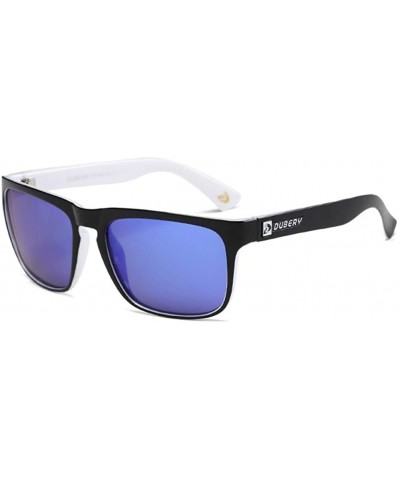 Square Square Shape Casual Polarized Sunglasses Driver Shades Vintage Style Sun Glasses - 5 - CF18XU9NGQA $13.39