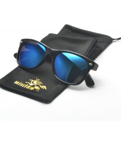 Goggle Ultra light Lady Fashion Brand Designer Square Frame Sunglasses Polarized Mens Goggle - Blue - C918SAY693L $13.39