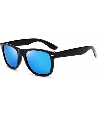 Goggle Ultra light Lady Fashion Brand Designer Square Frame Sunglasses Polarized Mens Goggle - Blue - C918SAY693L $13.39