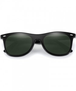 Square Polarized Retro Classic Trendy Stylish Sunglasses for Men Women - 4 Green - CH193IGY05L $13.38