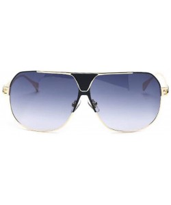 Aviator 2019 new men's classic fashion sunglasses - large frame sunglasses - D - CK18S8XUIAM $42.50