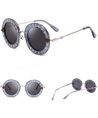 Oval Small Round Sunglasses-Outdoor Fashion Deco-Polarized Eyewear Unisex Goggle - C - CG190EH4C9C $65.34