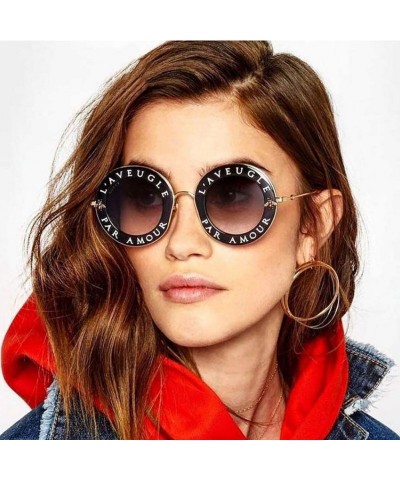 Oval Small Round Sunglasses-Outdoor Fashion Deco-Polarized Eyewear Unisex Goggle - C - CG190EH4C9C $39.36