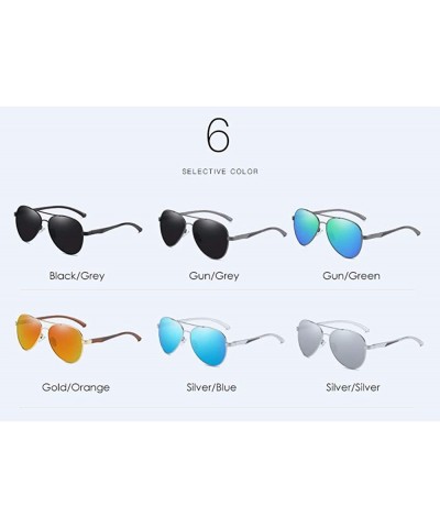 Aviator Polarized Sunglasses Polarized Sun Classic Polarized Driving - E - CD18QS0DASW $32.73