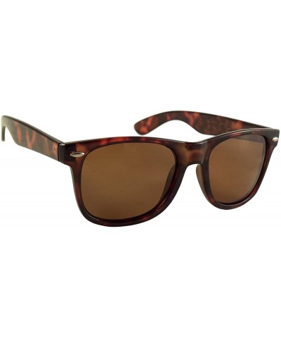 Wayfarer Polarized Floating Sunglasses Great for Fishing - Boating - Water Sports - They Float - Shiny Tortoise - C212D5TOGUT...
