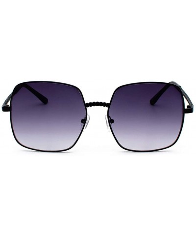 Oversized Cool Unisex Oversized Flat Top Sunglasses Square Aviator Shades - C81943LHL35 $7.53