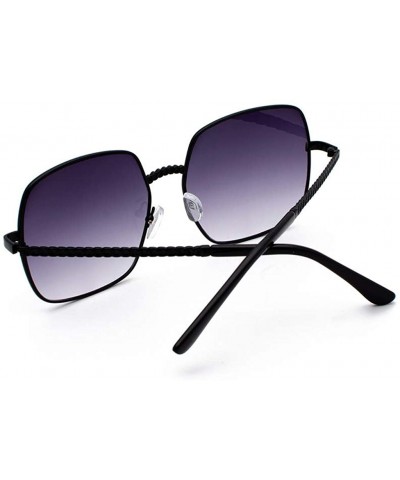 Oversized Cool Unisex Oversized Flat Top Sunglasses Square Aviator Shades - C81943LHL35 $7.53