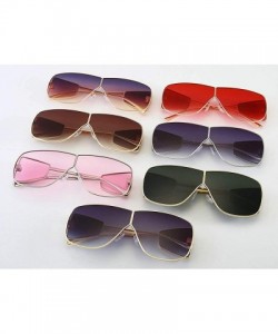 Square Sunglasses Fashion Glasses Designer Vintage - Silver&gray - CO18WS4YQQY $16.66