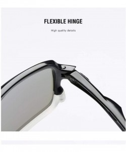 Sport Sports Sunglasses High-end Ultra-Light TR90 Frame True Membrane Polarization Outdoor - Black Green - CK18YZZG0RZ $30.60